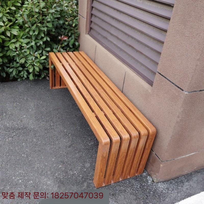 대기벤치 웨이팅 카페 야외용 철제 벤치 의자 야외 공원 벤치의자 대기 - 상세 이미지 3