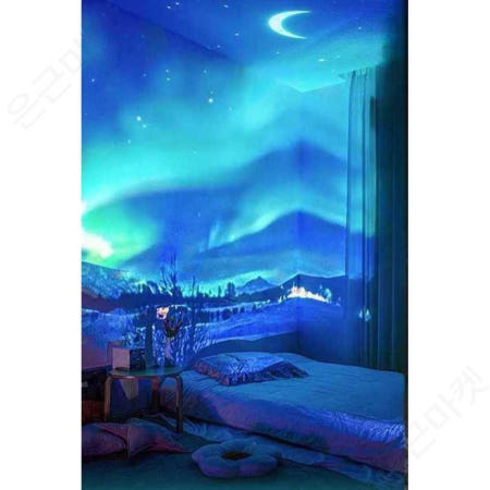 상세설명참조 [해외]은하수 조명등 침실 별빛 오로라조명 별의 빛 무료 8 라이트 시트 + 원격 제어