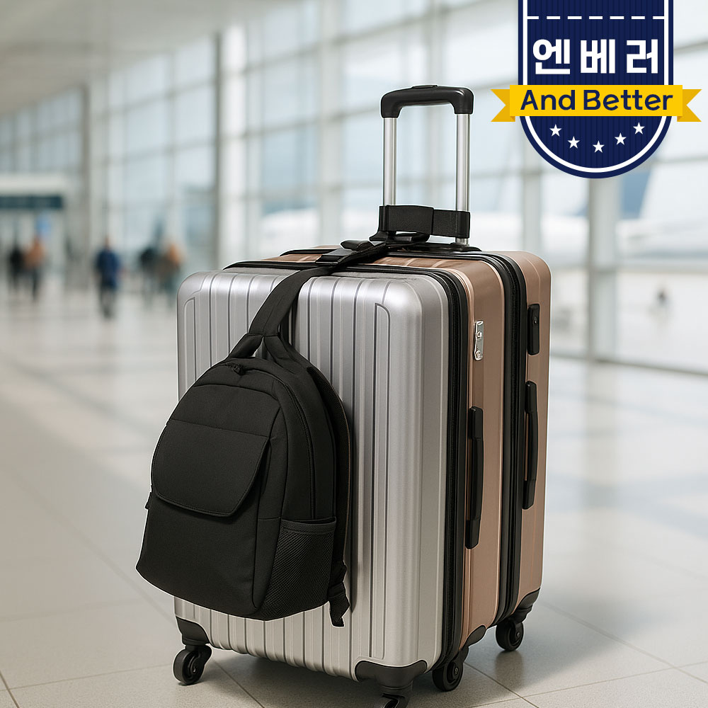 캐리어 벨트 스트랩 잠금창치 캐리어 밴드 밸트 끈 도난방지 연결 잠금벨트 - 상세 이미지 5