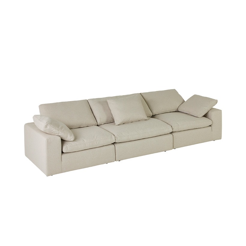 까사미아 캄포 구스30 클래식 소파 스툴미포함, 아이보리, 4인용