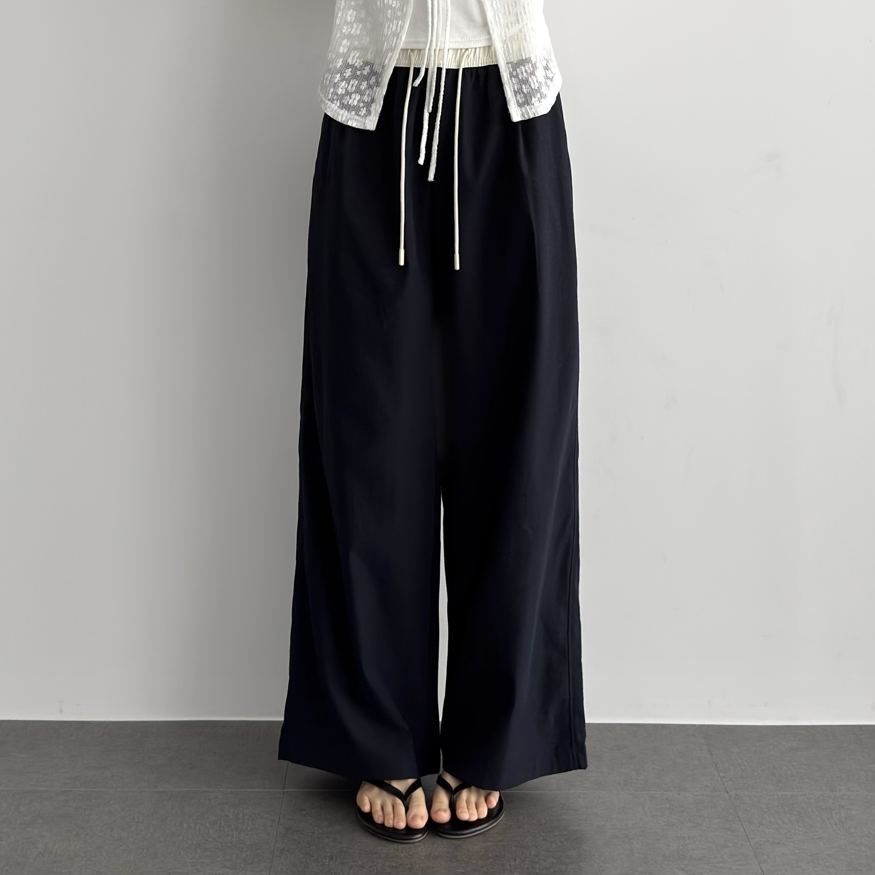 여성 여름 쿨링 냉장고바지 바스락 시어서커팬츠 - 상세 이미지 4