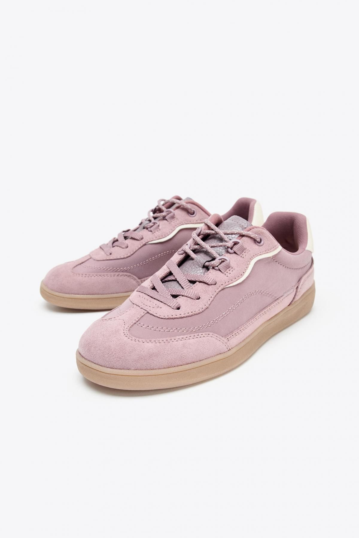 자라 배색 테크니컬 로우탑 스니커즈 5407/610 MAUVE PURPLE - 상세 이미지 5