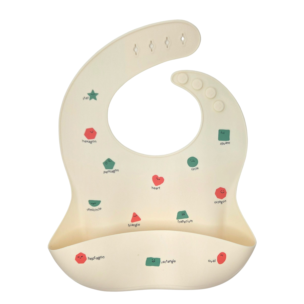 리틀그립 프리미엄 올 실리콘 턱받이 베이비도형