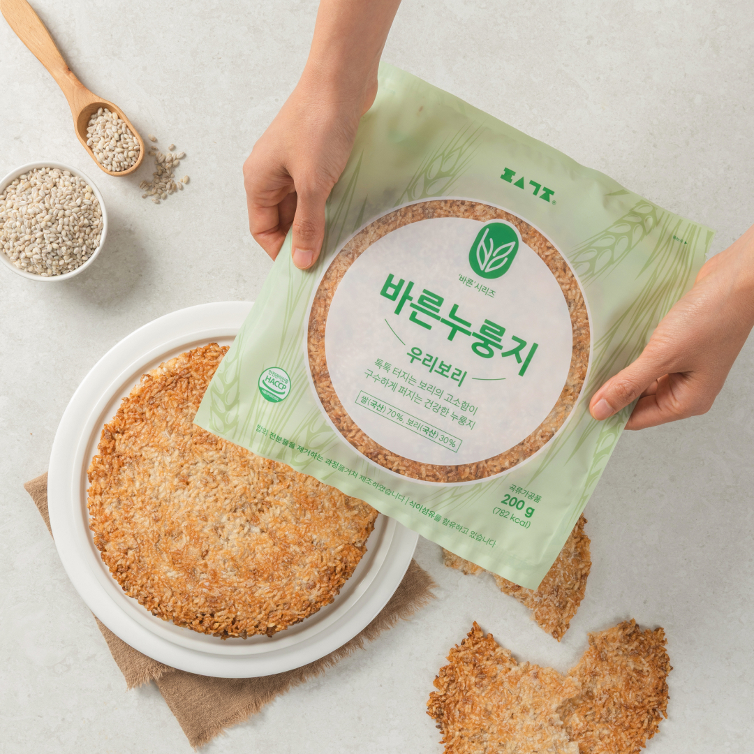 편식공장 저당밥 식단 바른누룽지 우리보리 5개입 (1kg) - 상품 이미지
