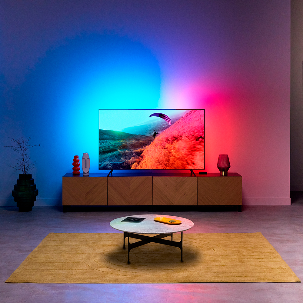 필립스 위즈 TV용 LED 라이트스트립 줄조명 간접조명 싱크박스 55-65 139cm x 컬러