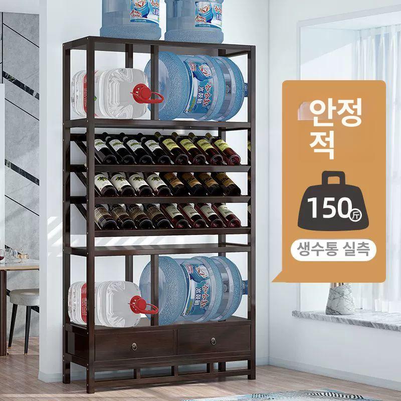 대형 와인랙 우드 중식 수납장 양주 레스토랑 업소용 문이 달린 A형 와인 랙 중국 장인 - 상세 이미지 4