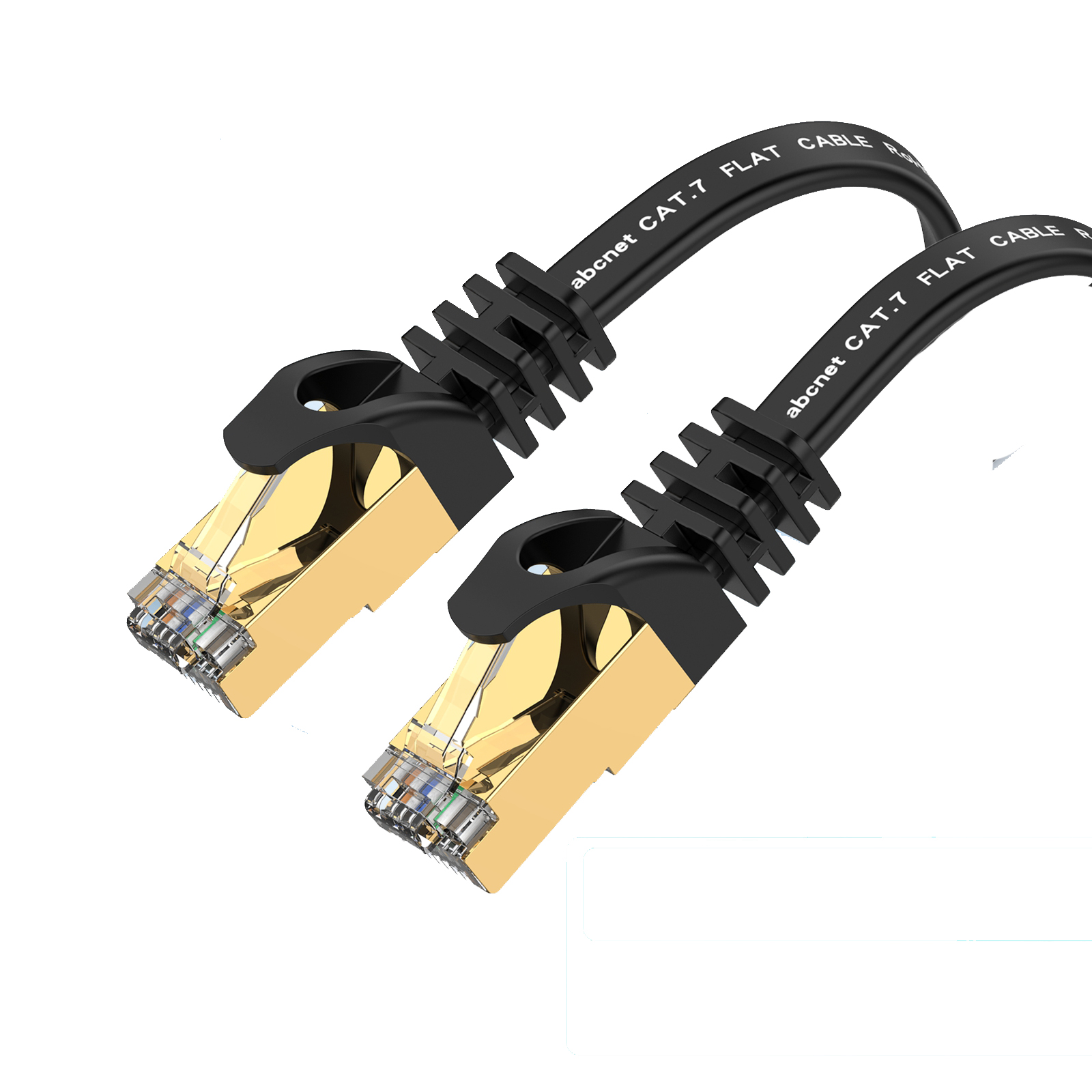 ABC넷 랜선 cat7 랜케이블 SSTP FLAT 케이블 검정 30m, 1개 - 상품 이미지