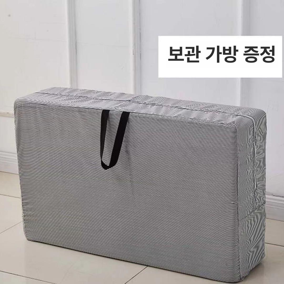 찜질방매트 접이식 단단한 원룸 폴딩 펜션 깔개 숙박 삼접이식-호수블루 너비 60x길이 200x두께 8cm - 상세 이미지 4