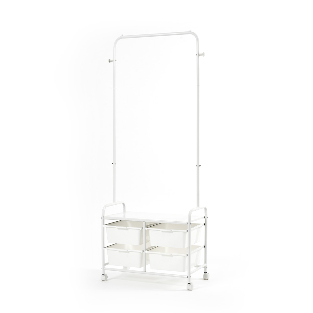무베즈 서랍형 이동식행거 2단 드레스룸 스탠드 옷걸이 행거