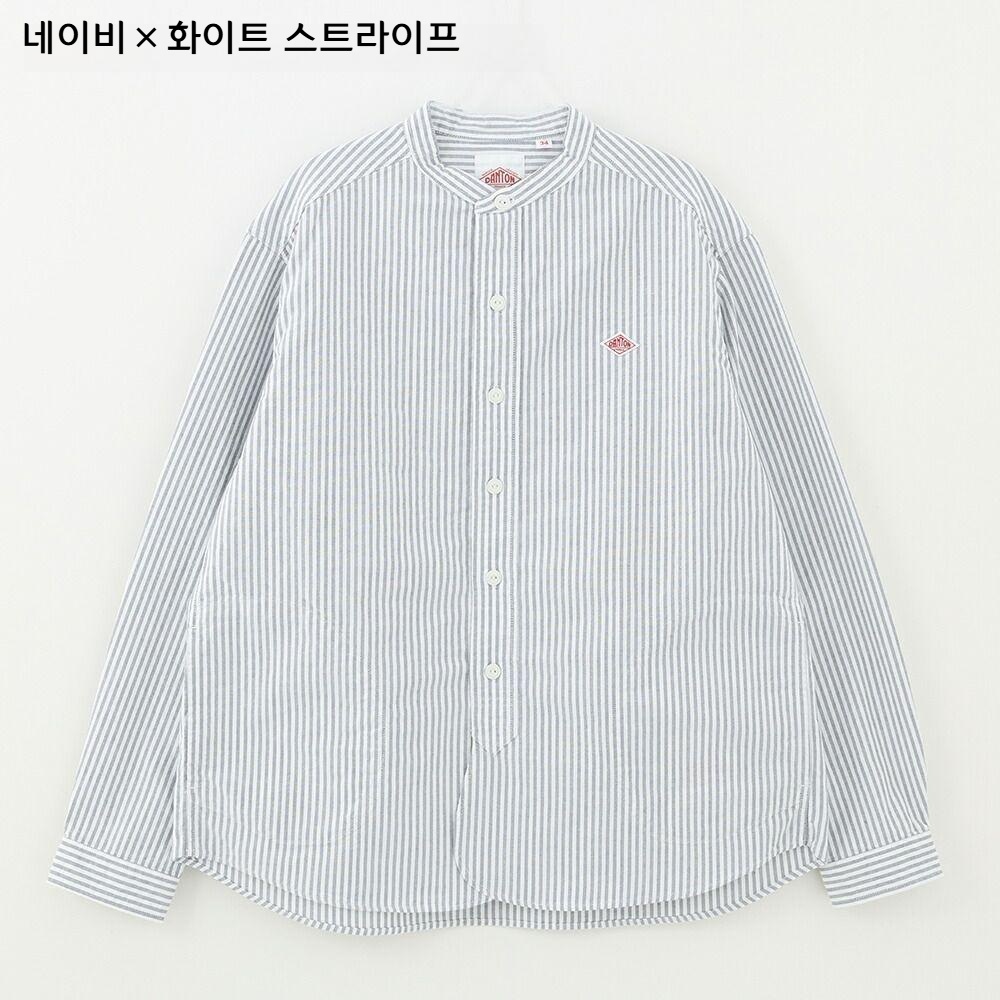 단톤 여성 옥스포드 밴드카라 긴팔셔츠 25FW DT-B0279OXP 36 블랙/에크루 - 상세 이미지 4