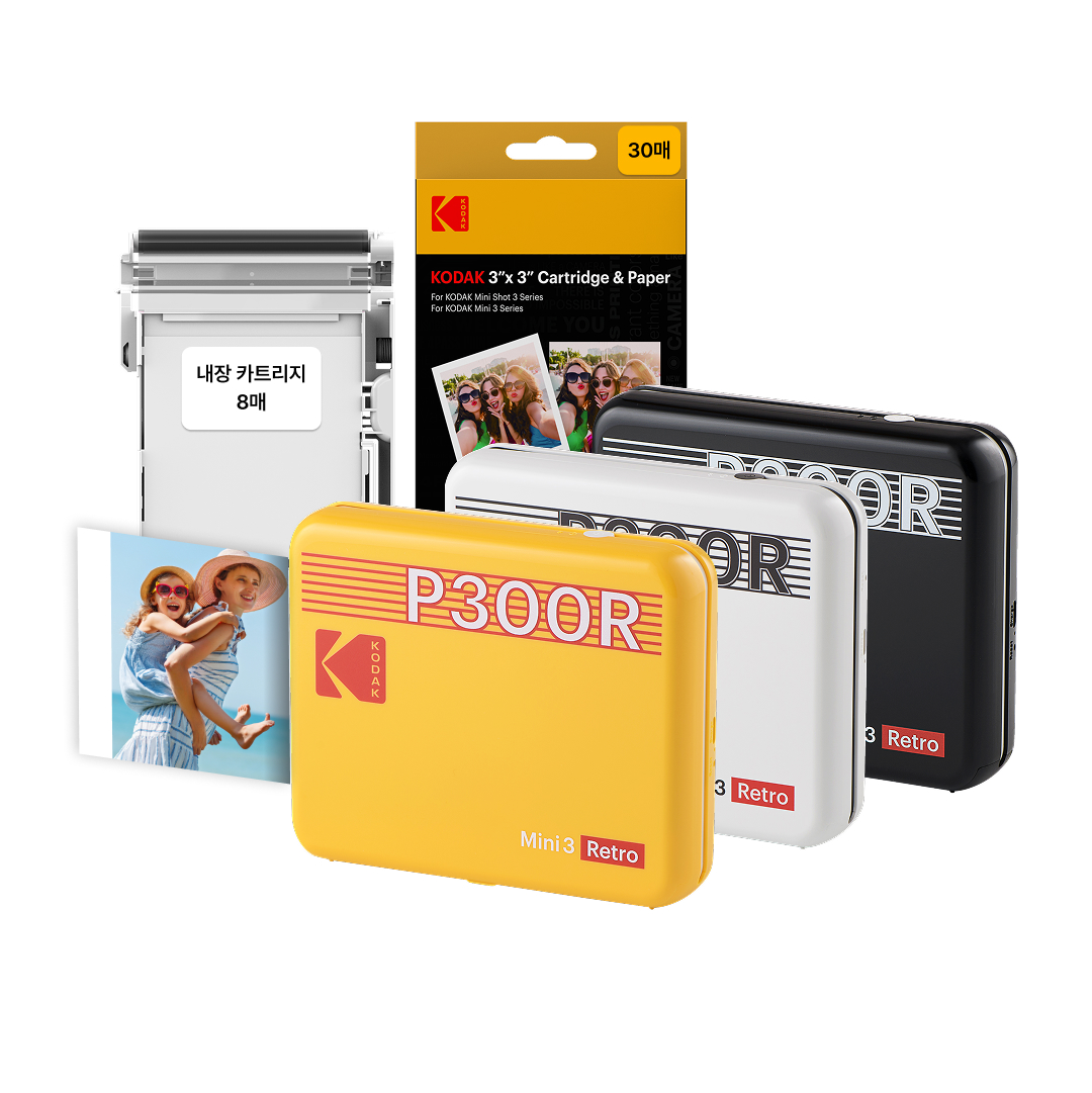 코닥 포토프린터 사진인화기+카트리지 38매 번들 3인치 레트로