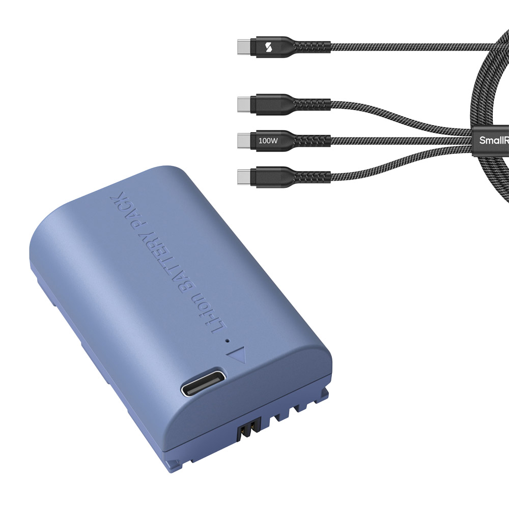 스몰리그 캐논 LP-E6NH USB-C 카메라배터리 파워케이블 세트 4264+5079 - 상품 이미지