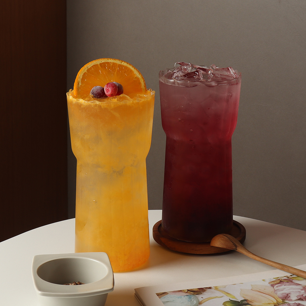 내열 유리컵 아이스 커피잔 집들이 선물 맥주잔 700ml, 2개 - 상품 이미지