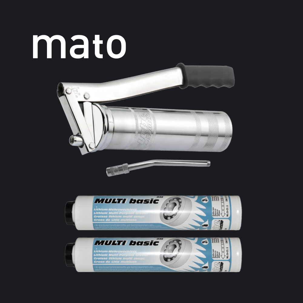 독일마토 구리스주입기 구리스건 세트 펌프 그리스건 루브셔틀 카트리지용 MATO - 상품 이미지