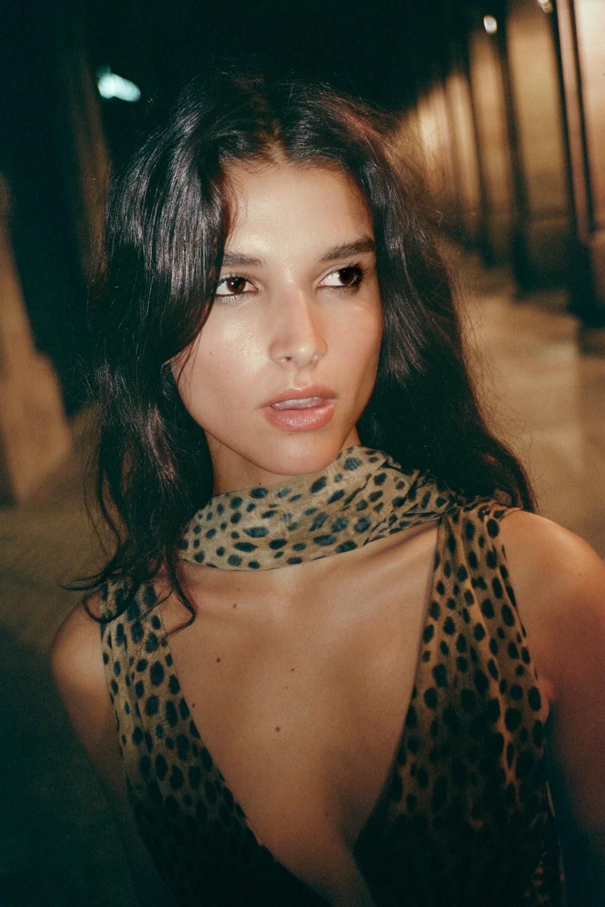 자라 애니멀 프린트 스카프 미디 원피스 8692/114 LEOPARD - 상세 이미지 5