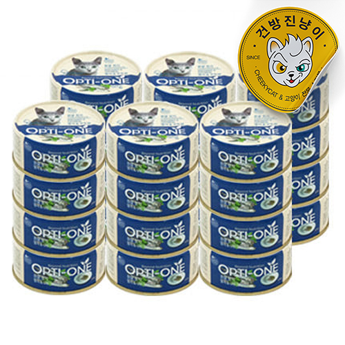 사조 옵티원 흰살참치 캔 멸치+오트밀, 90g, 24개 - 상품 이미지