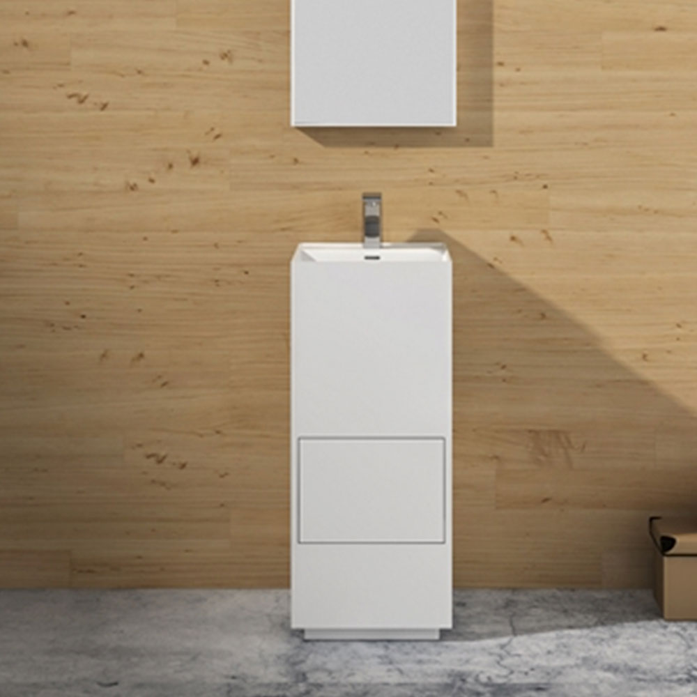 위즈덤 WD38599 액상아크릴 스탠드 선반세면기 서랍세면대 (380) - 상세 이미지 2