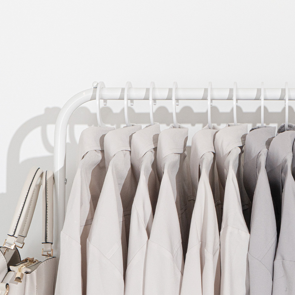 무베즈 서랍형 이동식행거 2단 드레스룸 스탠드 옷걸이 행거