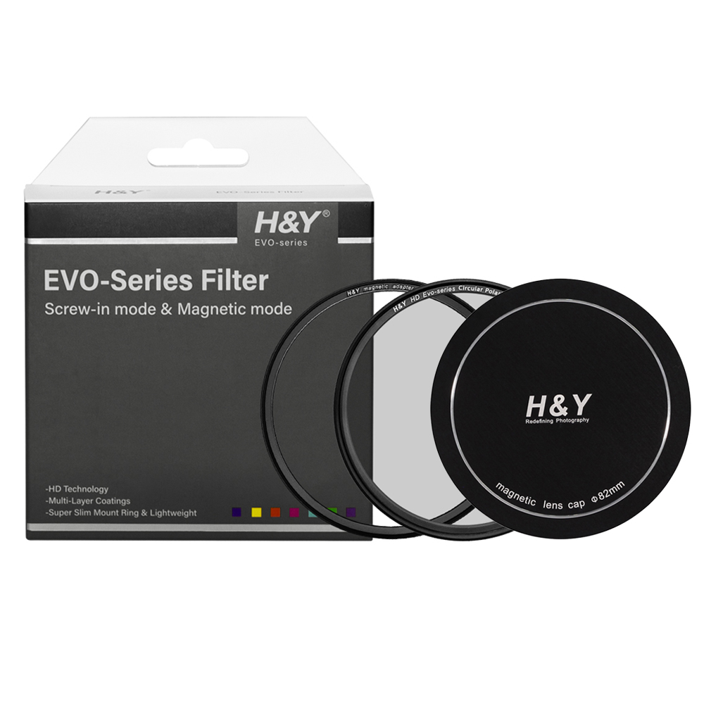 HNY HD EVO CPL 마그네틱필터 렌즈캡 세트 82mm - 상품 이미지