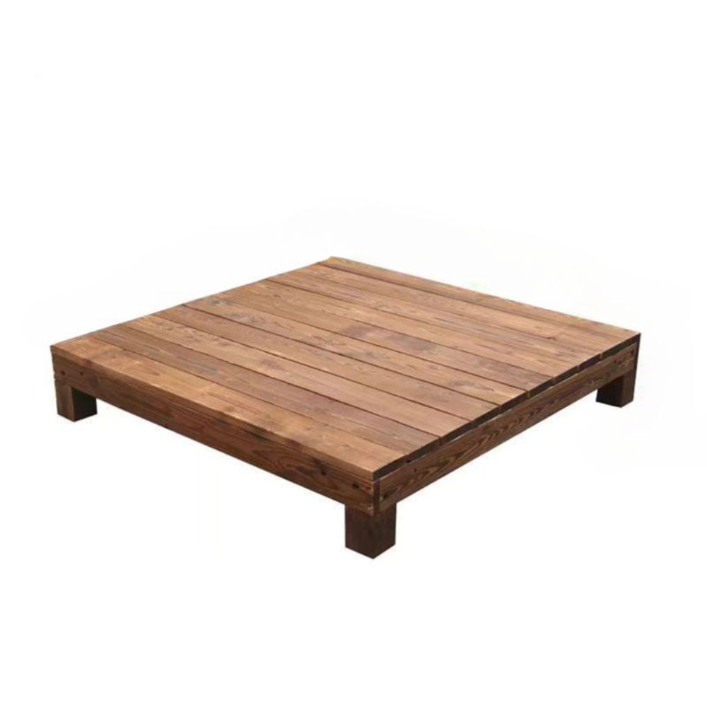 야외용 평상 마루 원목 테이블 부식방지 베란다 테라스 펜션 방부목 정자 90x30x18cm - 상세 이미지 5