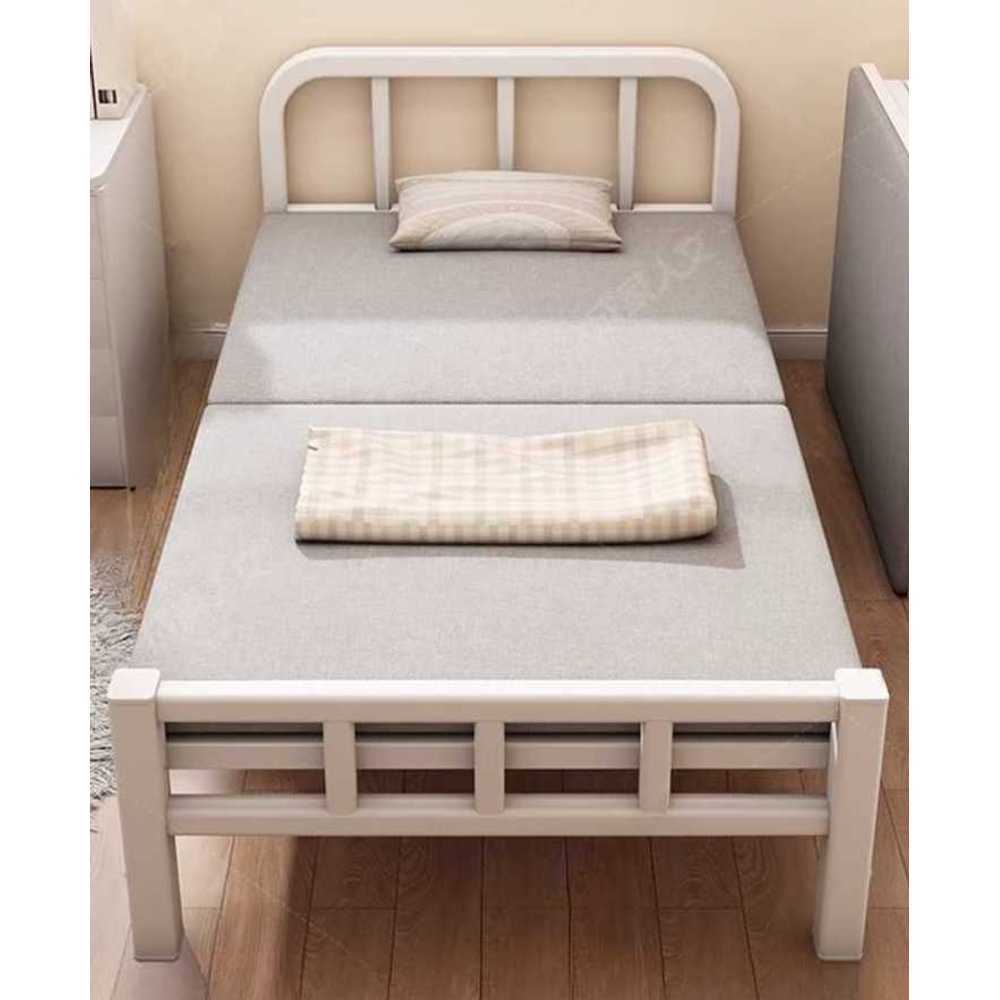 고시원 침대 싱글베드 좁은 오피스텔 자취방 기숙사 화이트 70CM - 상품 이미지