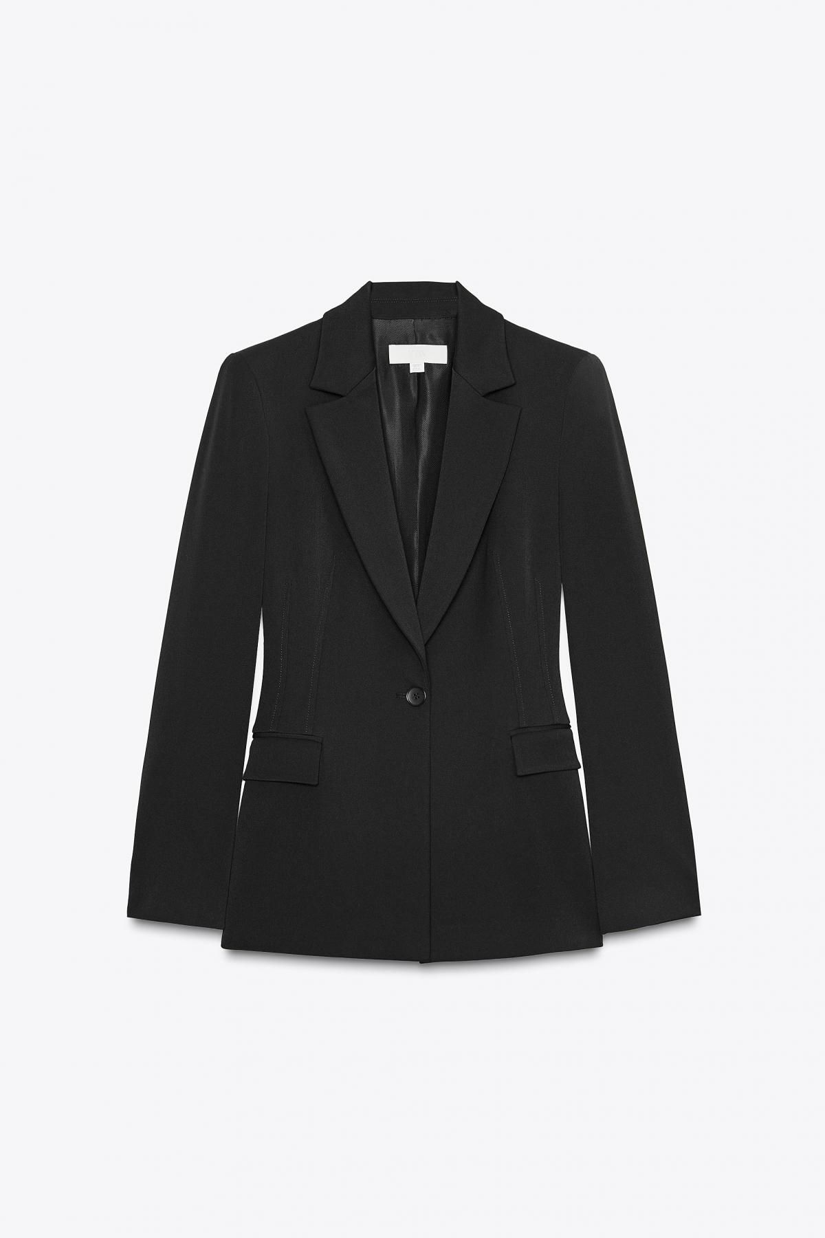 자라 클래식 테일러드 원버튼 블랙 블레이저 8530/504 BLACK - 메인 이미지