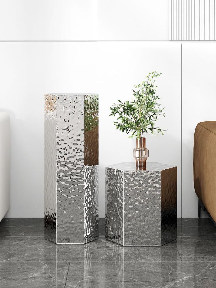 원형 사각 스테인레스 40cm 매장 가정용 스테인리스 30cm 실버 골판지 30x26x80cm - 상세 이미지 5