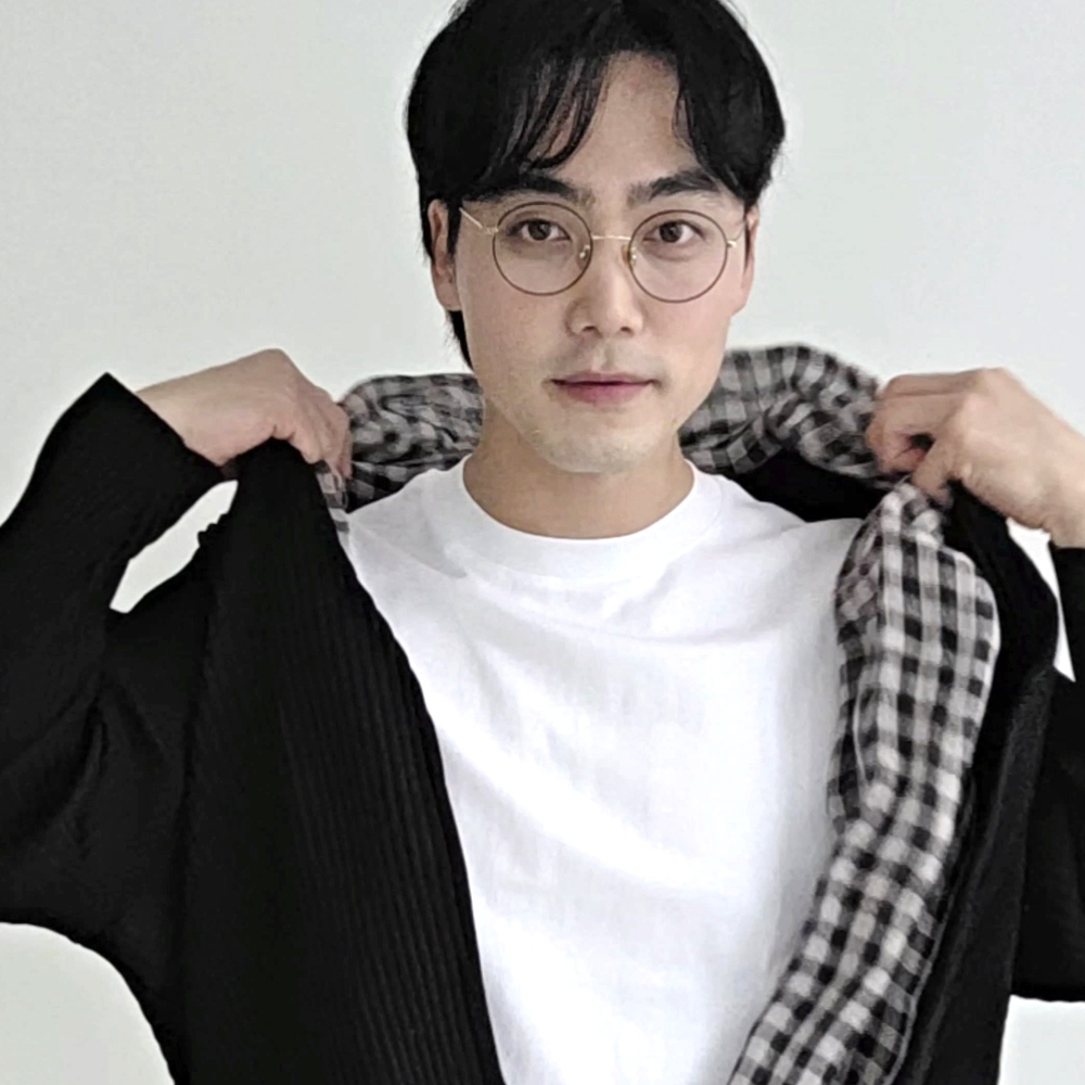 바닐라커스타드 남녀공용 VSF55 린넨 100% 롱 깅엄 체크 스카프 - 상세 이미지 2