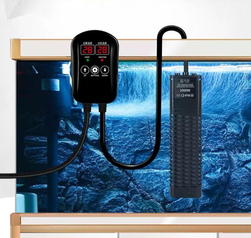 수중열선 미니히터 수조온도 히터봉 어항 인버터 디지털 50W 30CM 용 - 상품 이미지
