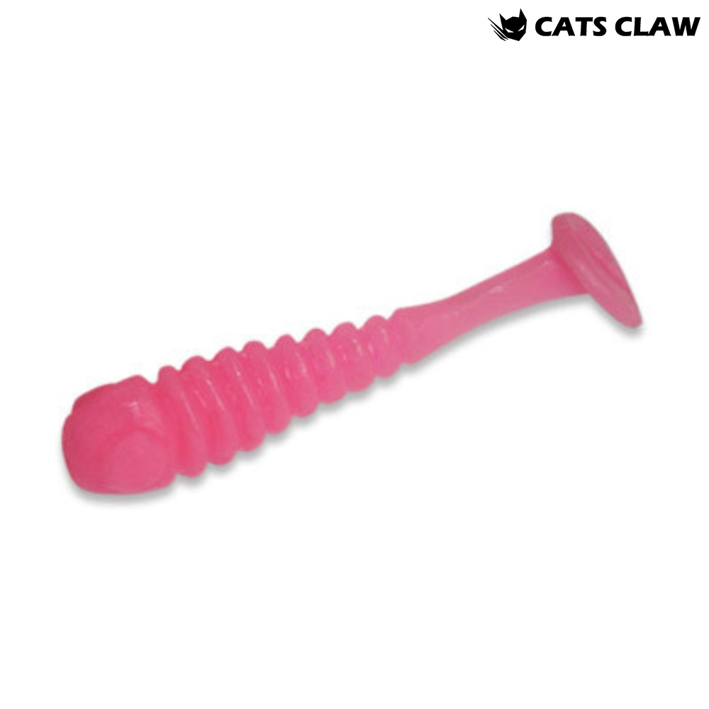 캣츠크로우 스컬쉐드 송어웜 꺽지웜 내만 풀치웜 037 핑크, 3.6cm(1.4인치) - 메인 이미지