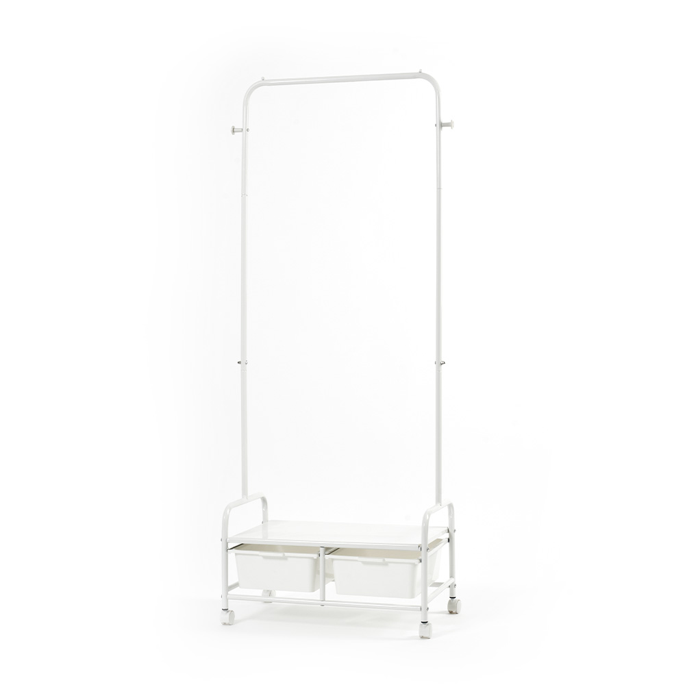 무베즈 서랍형 이동식행거 2단 드레스룸 스탠드 옷걸이 행거