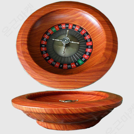 [해외]카지노 룰렛 돌리기 러시안룰렛 야유회 텍사스 경품 판 술자리 소품 회식 파티 미니 12 인치 (30cm) 나무 룰렛