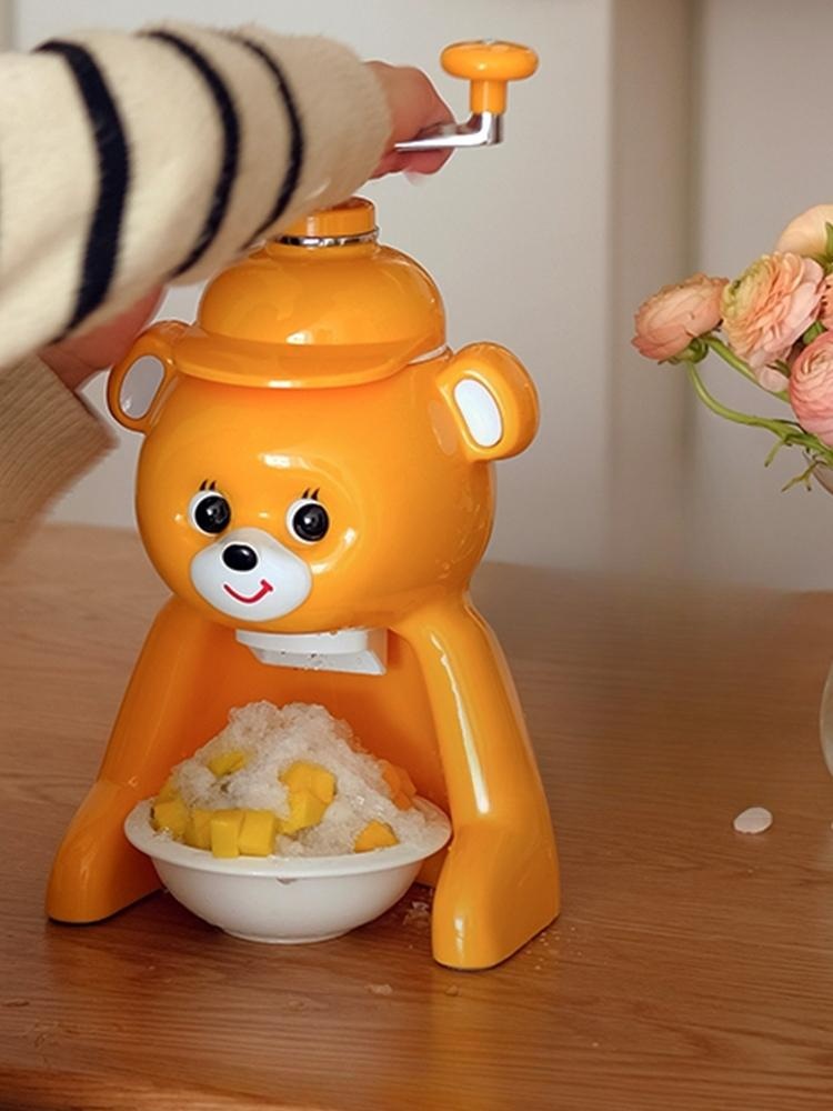곰돌이 빙수기 캐릭터 쇄빙기 팥계 얼음분쇄기 팥빙수 슬러시 - 상품 이미지