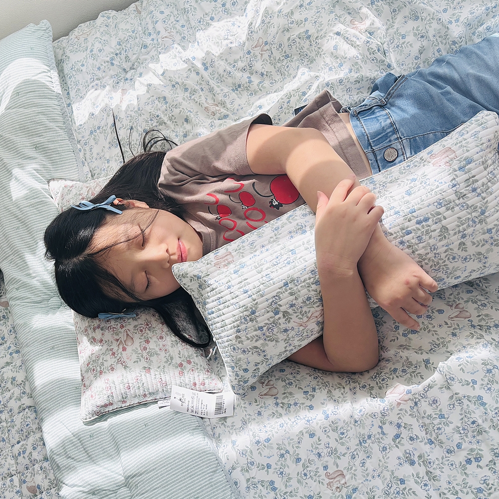 나라데코 모달 메밀베개 플라워 낮은 경추 베개 거북목 일자목