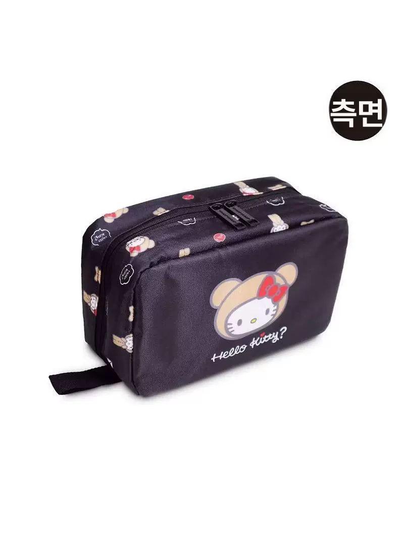 헬로 키티 수하물 가방 보스턴 대용량 캐리어 보관 접이식 숄더백 - 상세 이미지 5