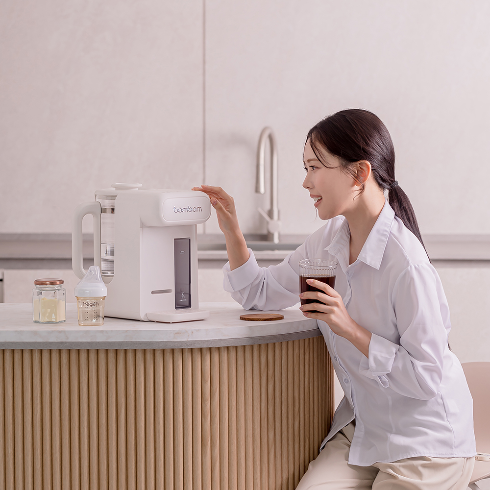 봄봄 자동 출수형 분유포트 주전자형 스테인리스 출수관