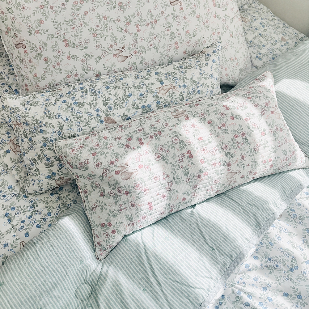 나라데코 모달 메밀베개 플라워 낮은 경추 베개 거북목 일자목