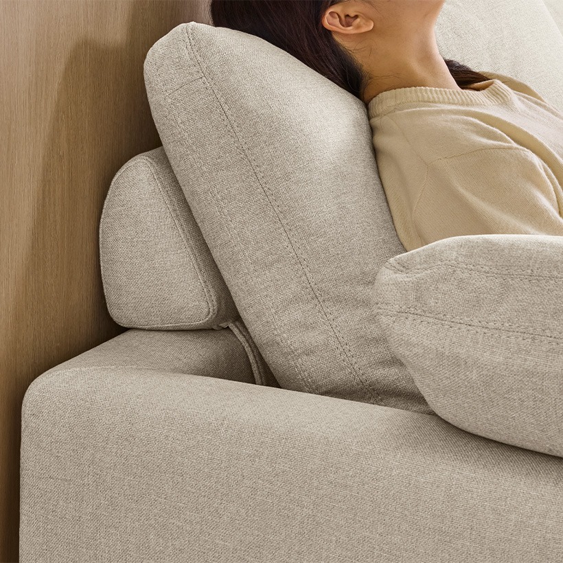 까사미아 캄포 구스30 헤드쿠션 아이보리