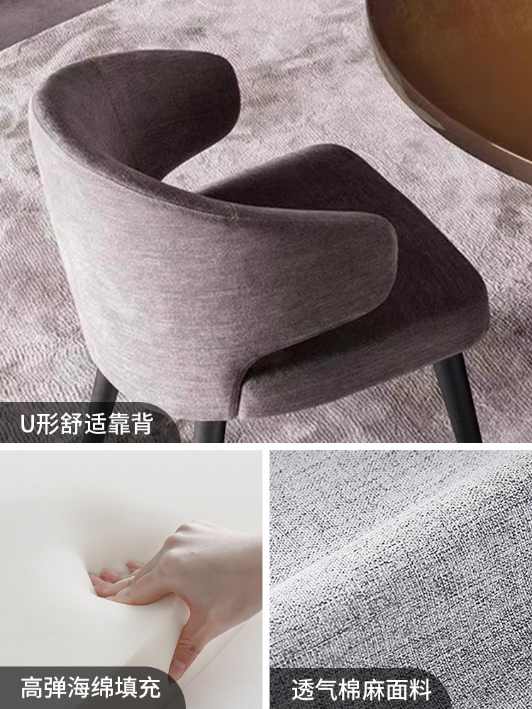 화장대 등받이 의자 침실 유럽풍 메이크업 인테리어 원형 파우더룸 - 상세 이미지 4