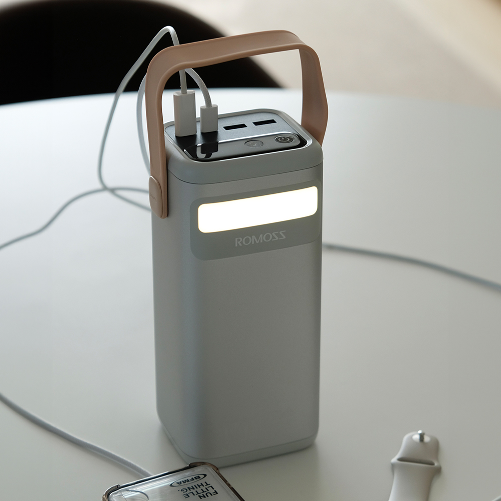 로모스 PMT60 초고속충전 대용량 보조배터리 100W 60000mAh 실버