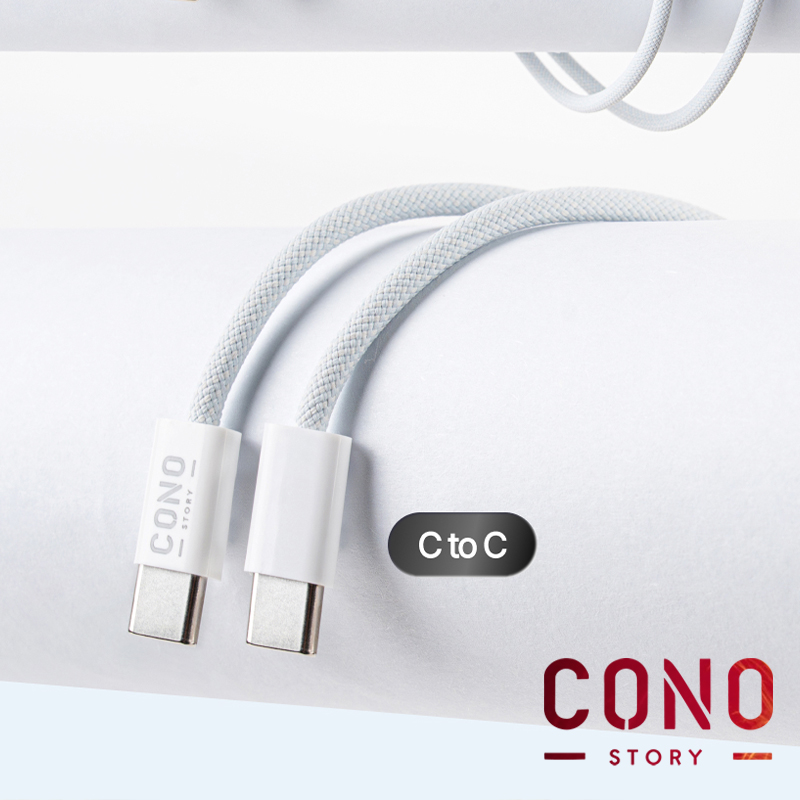 코노(CONO) 우븐 패브릭 CtoC / C to 8핀 라이트닝 1m 고속충전케이블 - 상세 이미지 3