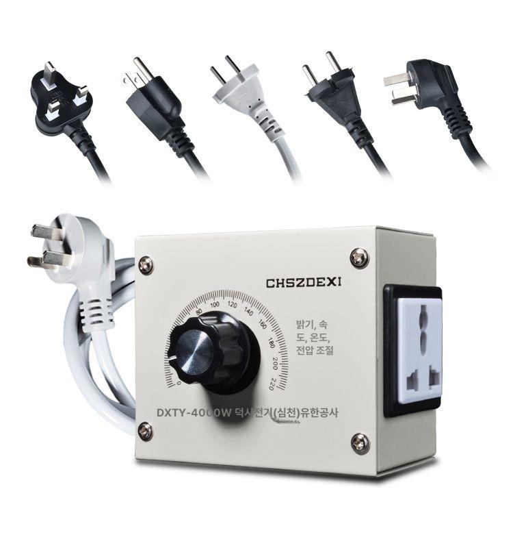 환풍기 속도조절기 한국코드 흡입기 전압 조속기 중국어 4000W 국표 플러그 - 상세 이미지 3