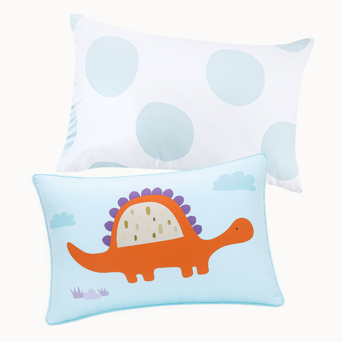 [단독특가] 알러지케어 캐릭터 누빔 키즈베개커버 All Season 디노 (공룡), 40x60cm