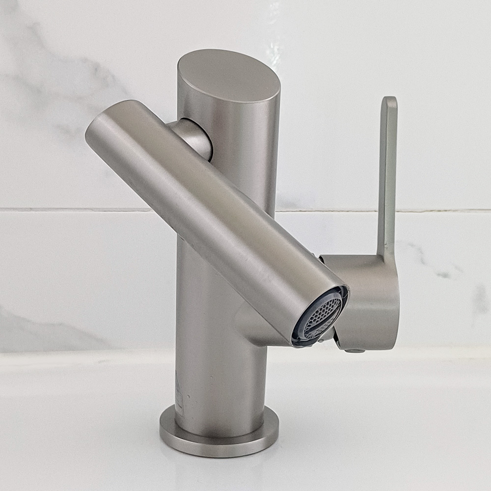 고급 듀얼회전 세면대 수전 수도꼭지 욕실 세면기 원홀 스텐 무광 교체