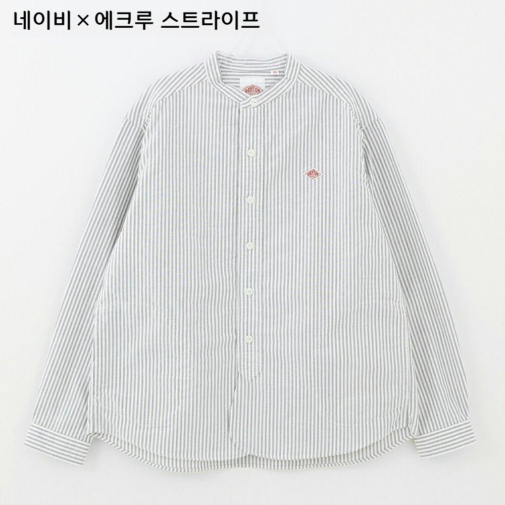 단톤 여성 옥스포드 밴드카라 긴팔셔츠 25FW DT-B0279OXP 36 블랙/에크루 - 상세 이미지 5