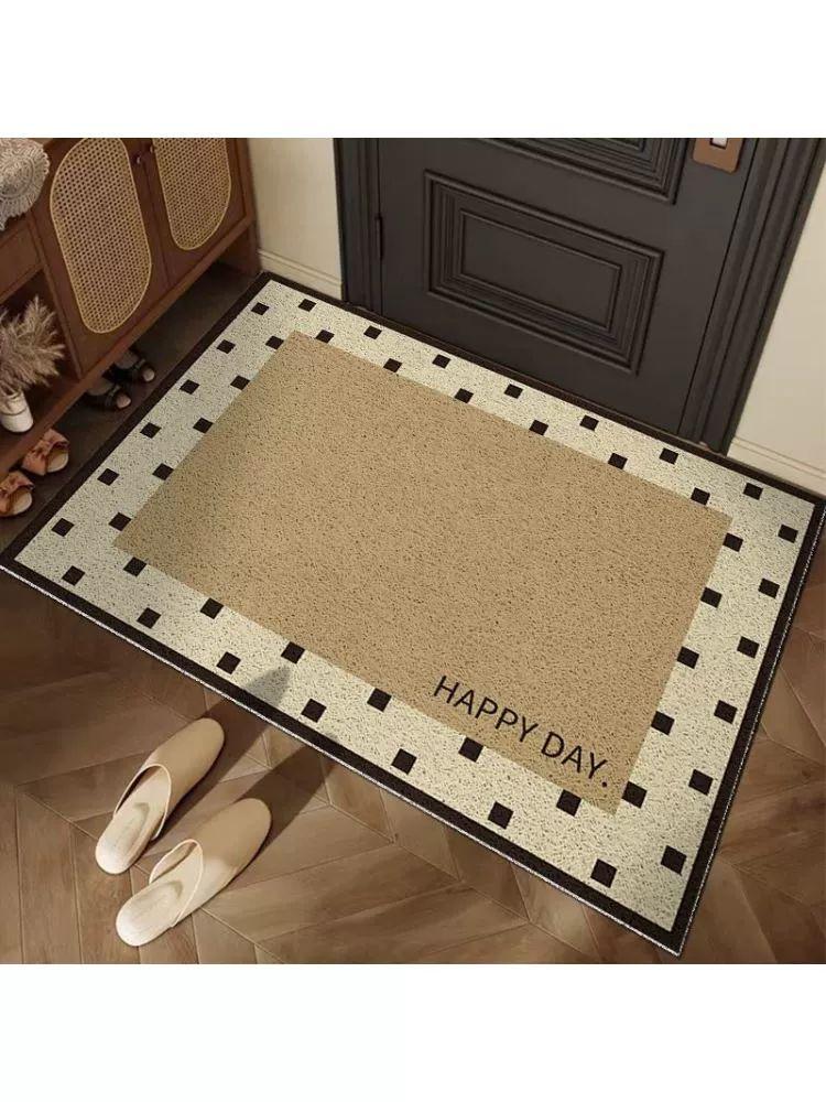 현관 발판 패턴 반달 꽃무늬 플라워 화장실 발깔개 QC-천천류잉 120x140cm 문틈안걸림 - 상세 이미지 3