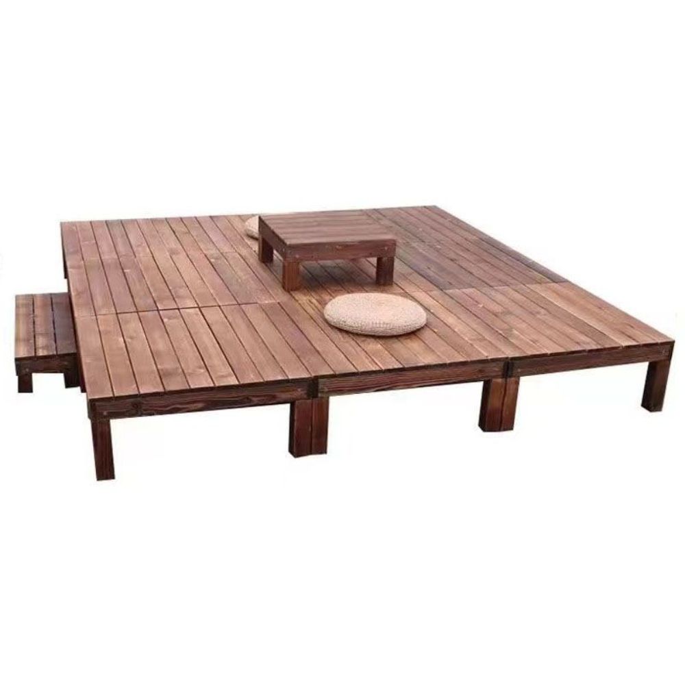 야외용 평상 마루 원목 테이블 부식방지 베란다 테라스 펜션 방부목 정자 90x30x18cm 이미지 6