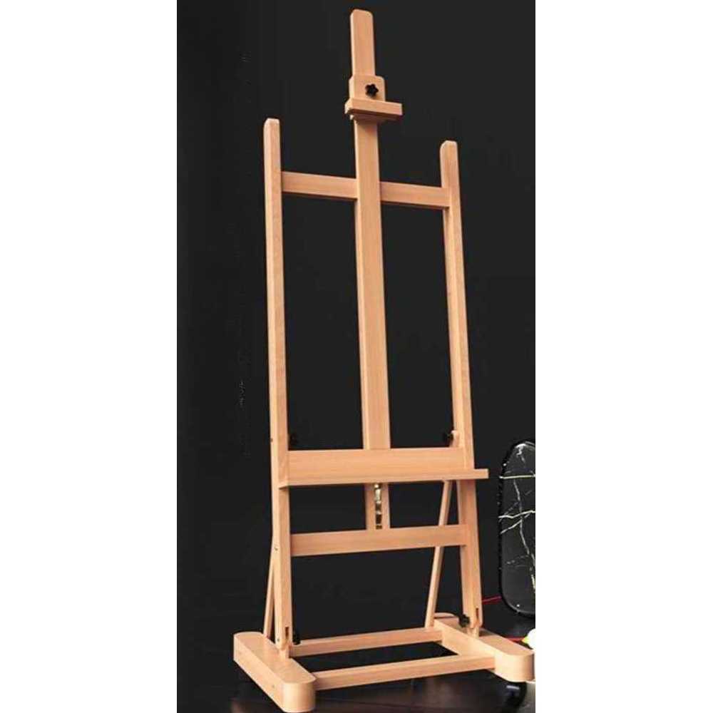 원목이젤 대형 그림 화판 거치대 학교 대작 전시용 플로어 이젤 - 상품 이미지