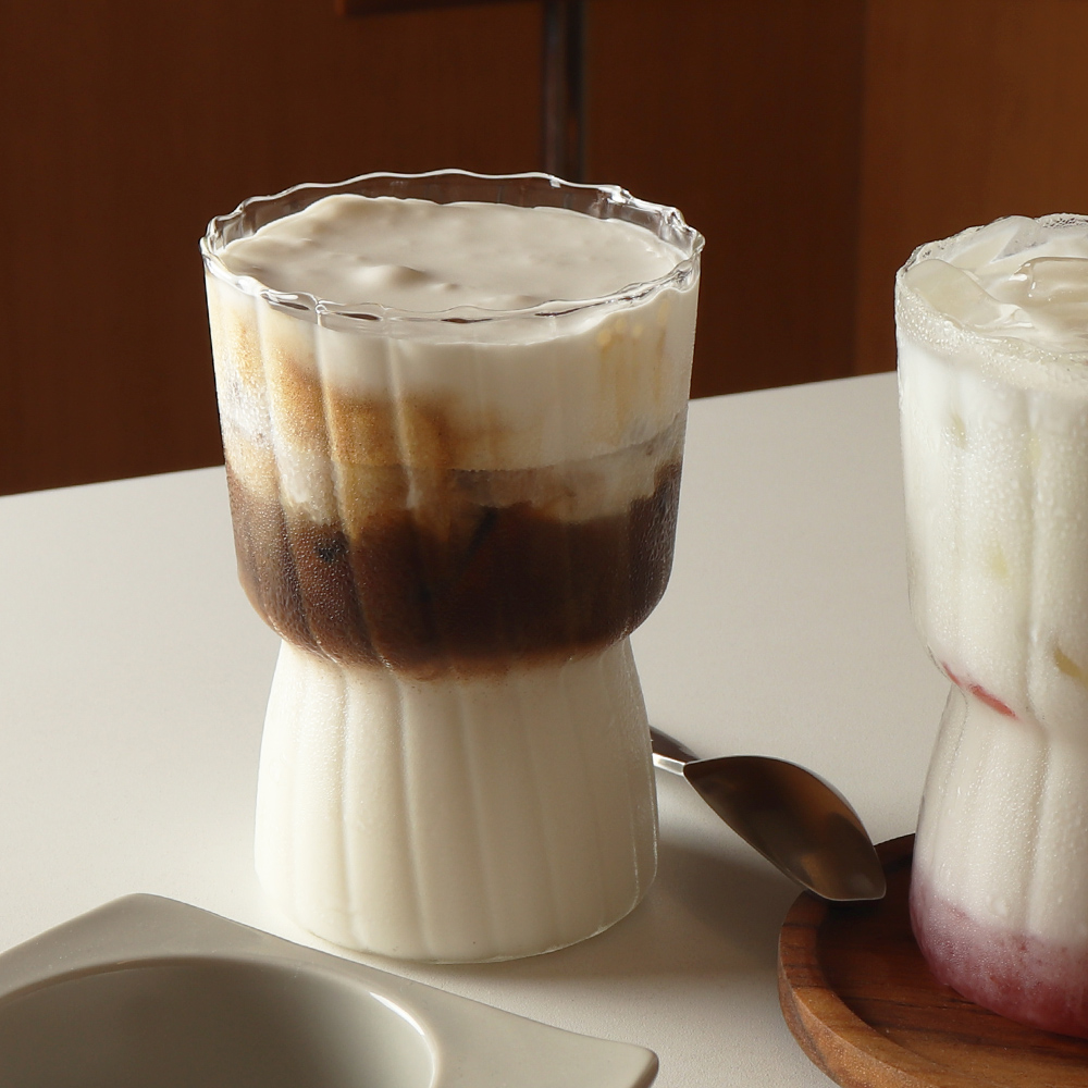내열 유리컵 아이스 커피잔 집들이 선물 맥주잔 325ml, 1개 - 상품 이미지