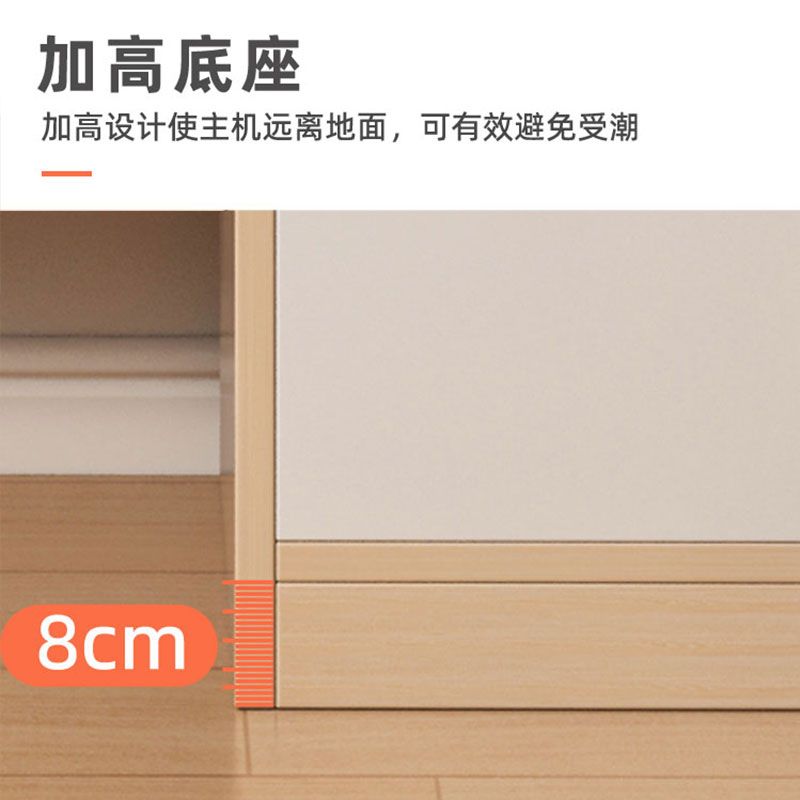 학생용 조립식 원목 세트 서랍장 120CM 웜화이트 책상 책꽂이 - 상세 이미지 5